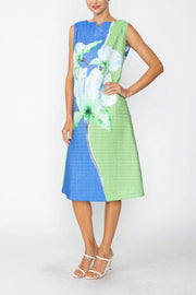 IC COLLECTION Dress - 7791D - Blue
