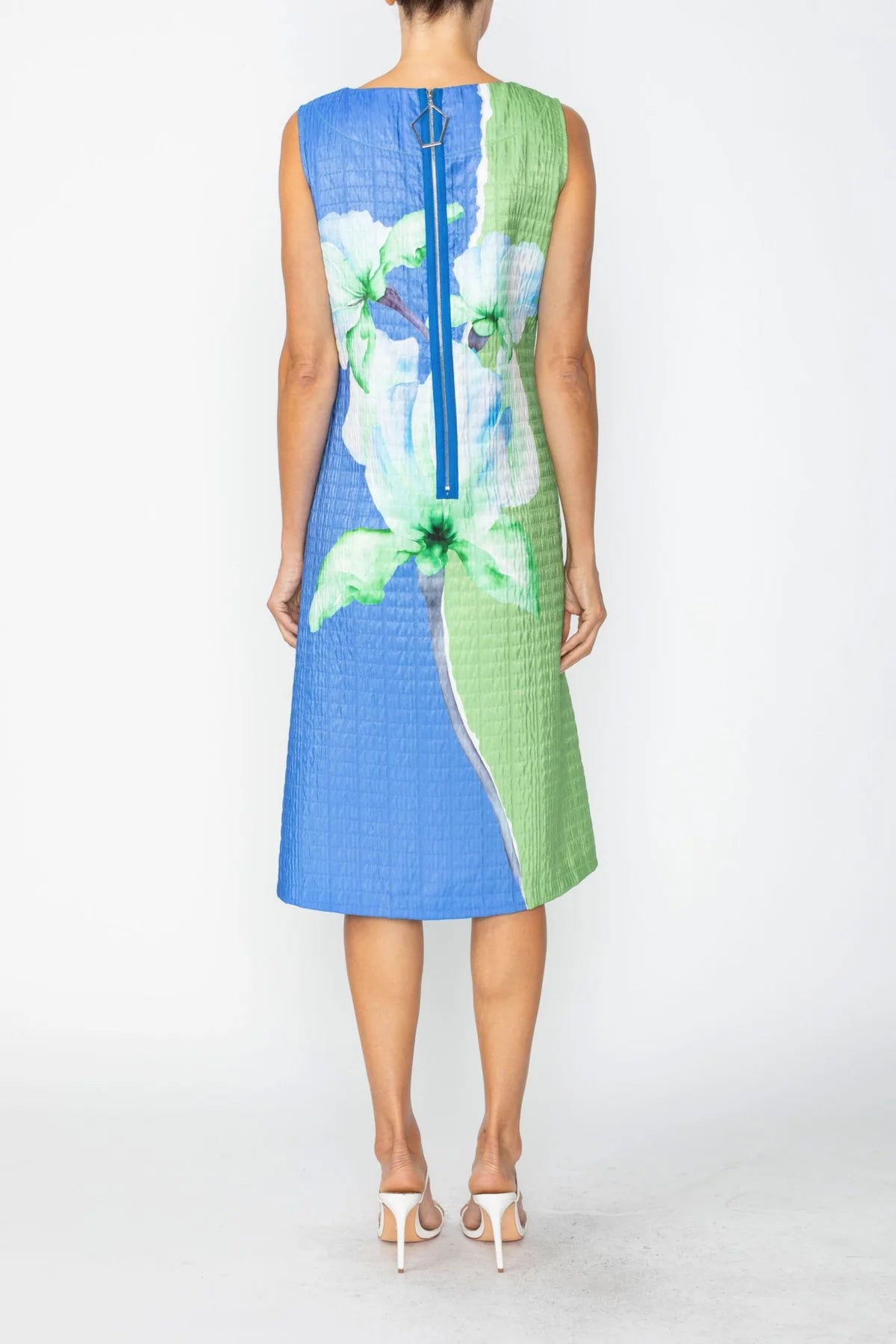 IC COLLECTION Dress - 7791D - Blue