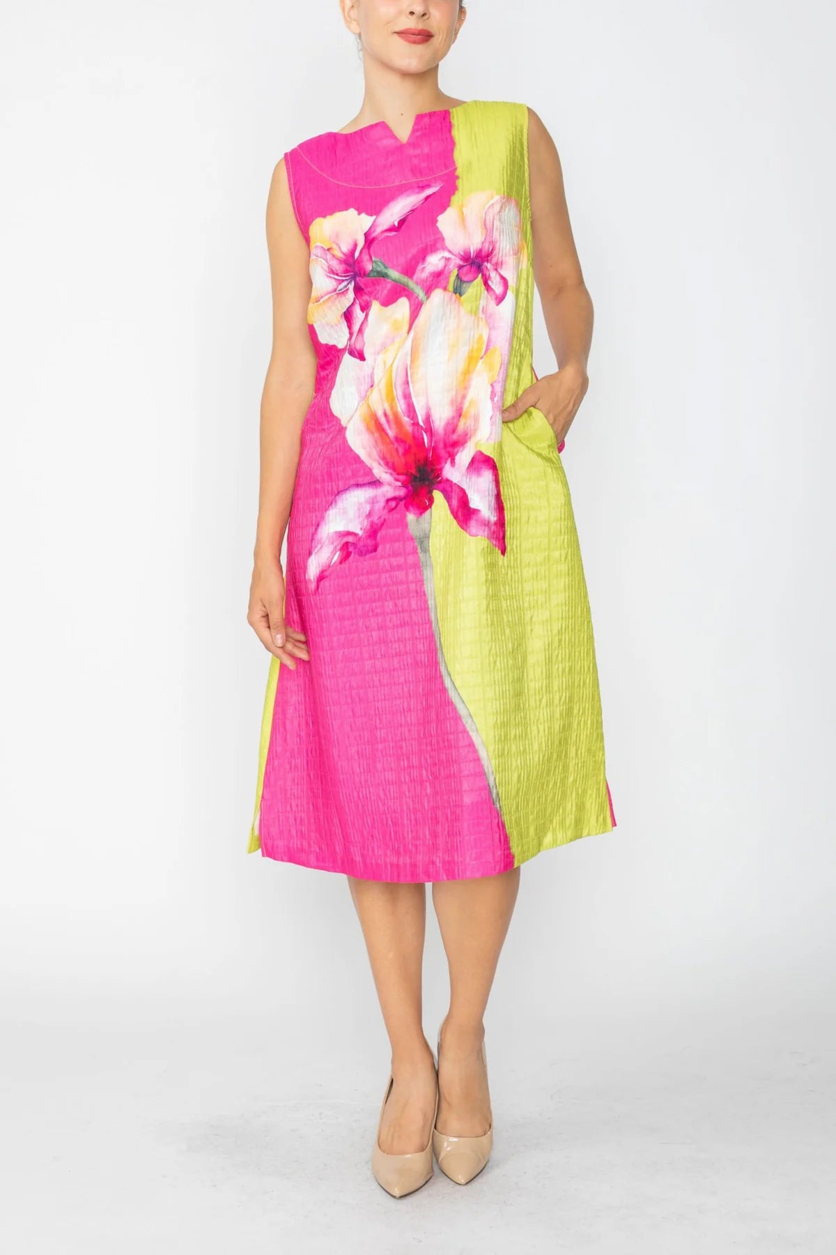 IC COLLECTION Dress - 7791D - Pink – The Total Look