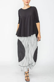 IC COLLECTION Pant - 7792P - Black and White