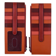 ili New York - DOUBLE SIDED LONG CREDIT CARD HOLDER - 7800 - Autumnal Multi