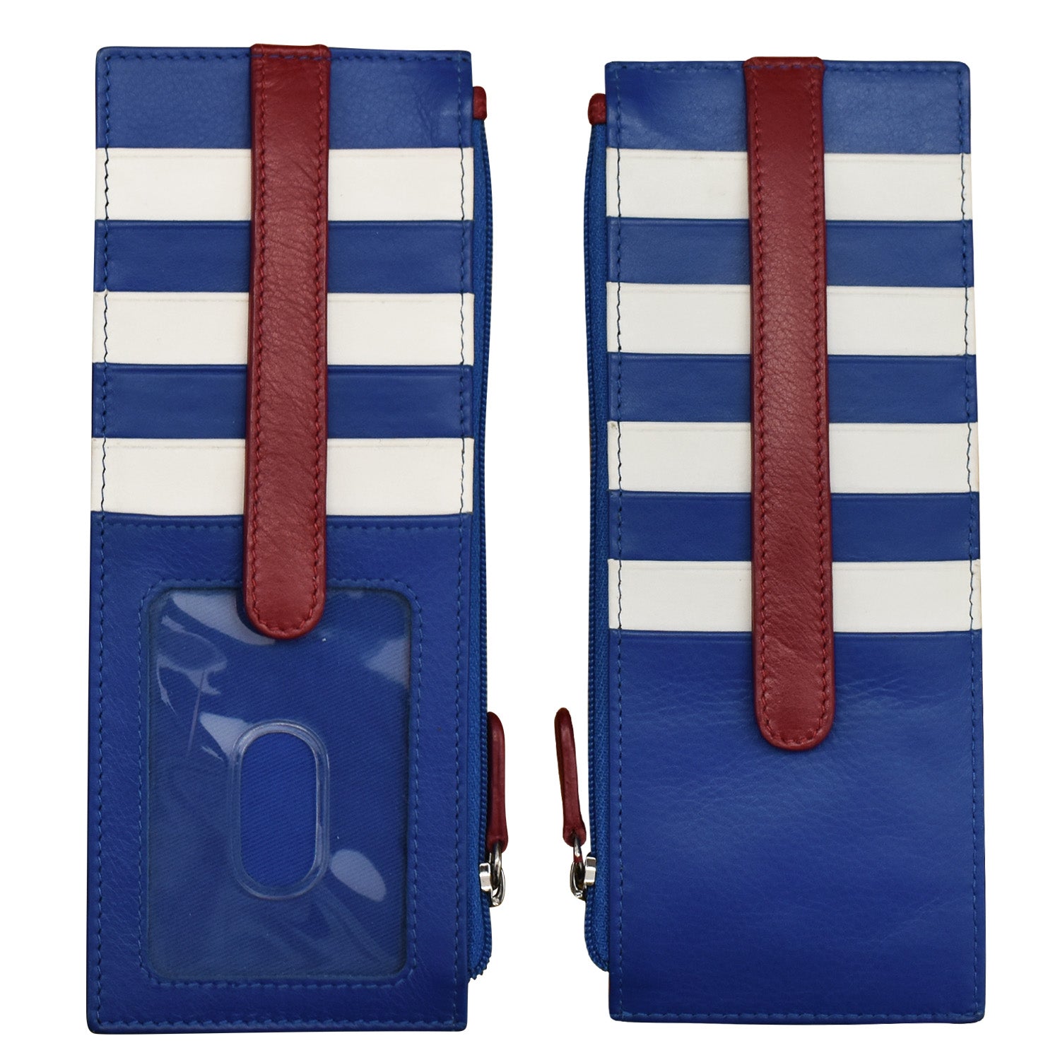 ili New York - DOUBLE SIDED LONG CREDIT CARD HOLDER - 7800 - Nautical