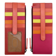 ili New York - DOUBLE SIDED LONG CREDIT CARD HOLDER - 7800 - Sunset Multi