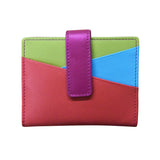 ili New York - MINI ASYMMETRIC CARD WALLET WITH TAB - 7803 - Paradise Multi