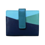 ili New York - MINI ASYMMETRIC CARD WALLET WITH TAB - 7803 - Serenity Multi