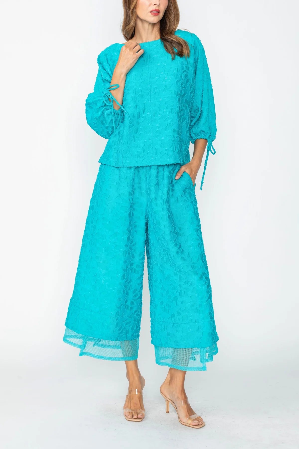 IC COLLECTION Top - 7822T - Turquoise