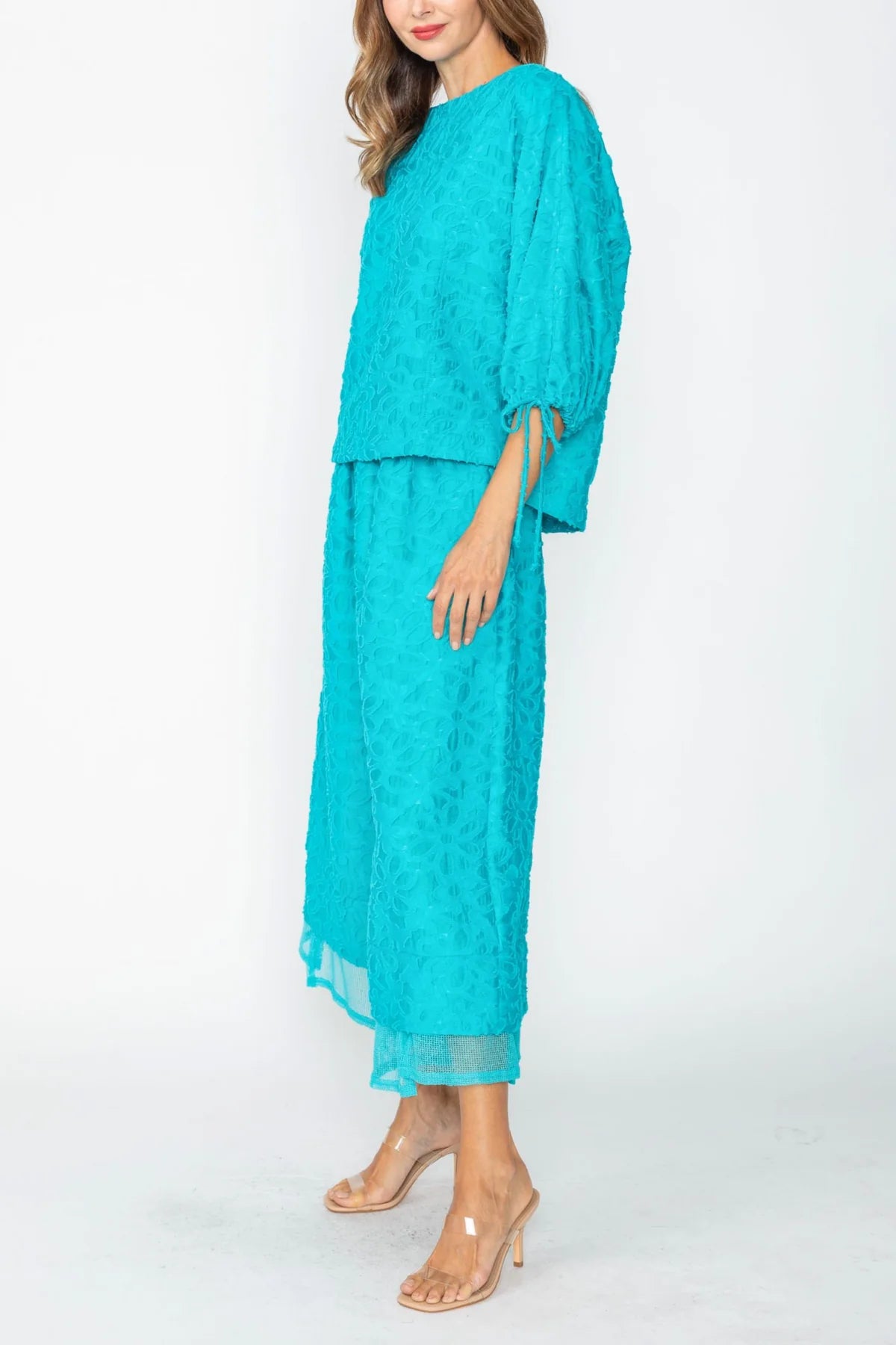 IC COLLECTION Top - 7822T - Turquoise