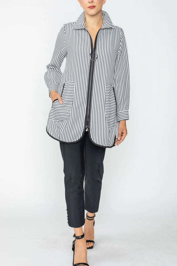 IC COLLECTION Jacket - 7830J - Black and White