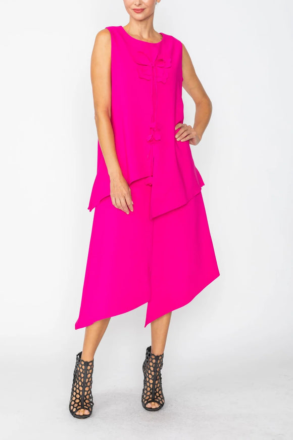 IC COLLECTION Dress - 7842D - Hot Pink