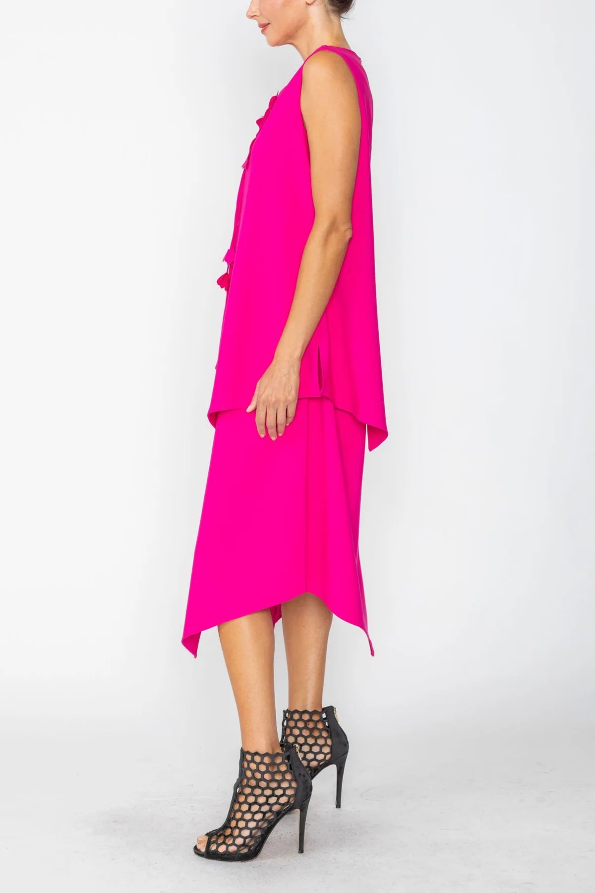IC COLLECTION Dress - 7842D - Hot Pink