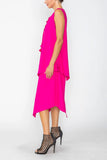 IC COLLECTION Dress - 7842D - Hot Pink