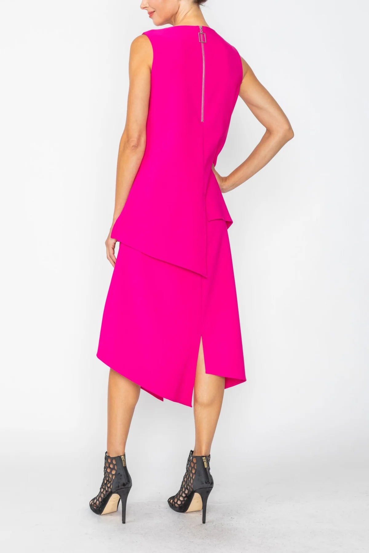 IC COLLECTION Dress - 7842D - Hot Pink