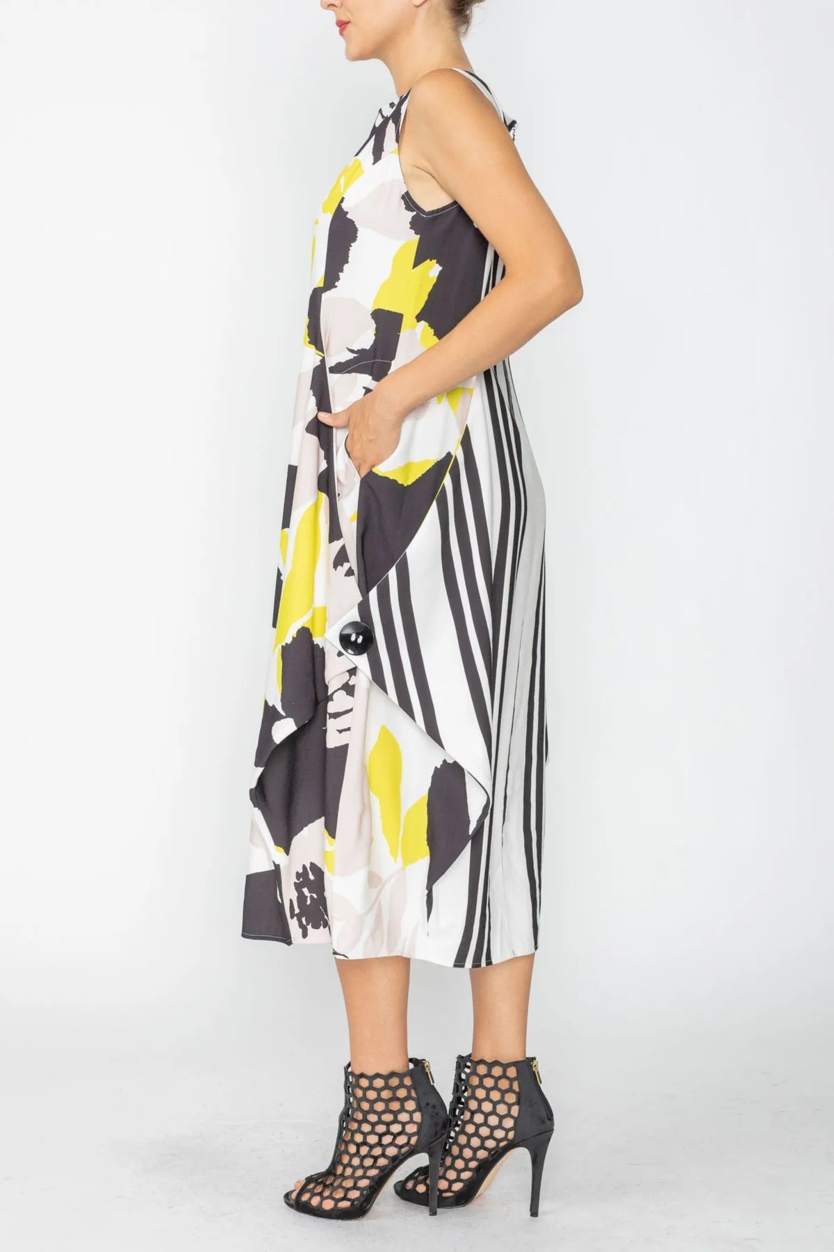 IC COLLECTION Dress - 7856D - Lime