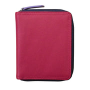 ili New York - SMALL MULTI COLOR ZIP WALLET - 7858 - Palm Beach