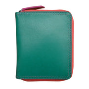 ili New York - SMALL MULTI COLOR ZIP WALLET - 7858 - Paradise Multi
