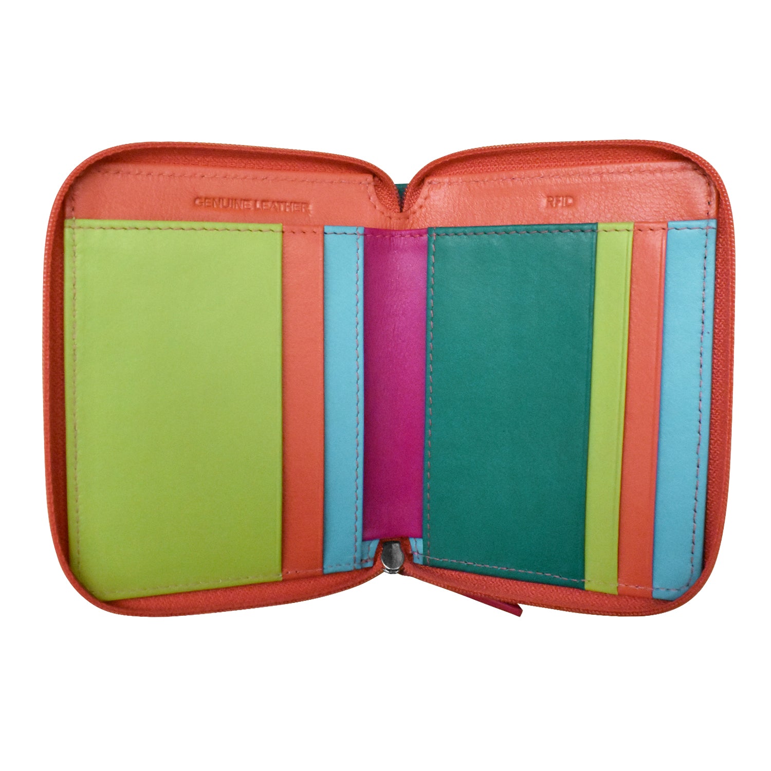 ili New York - SMALL MULTI COLOR ZIP WALLET - 7858 - Paradise Multi