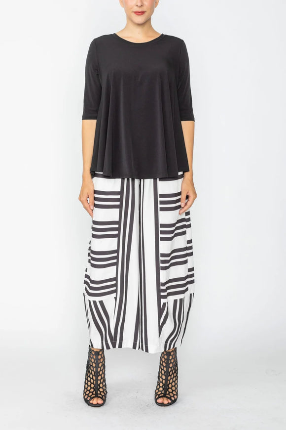 IC COLLECTION Pant - 7861P - Black and White