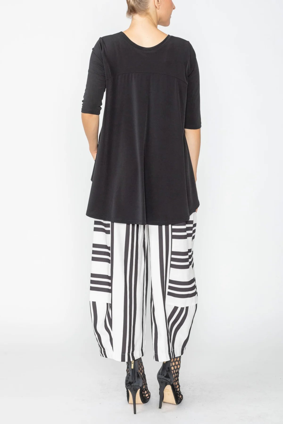 IC COLLECTION Pant - 7861P - Black and White