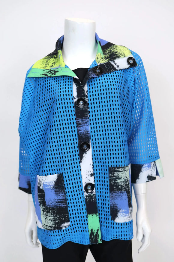 IC COLLECTION Jacket - 7897J - Blue