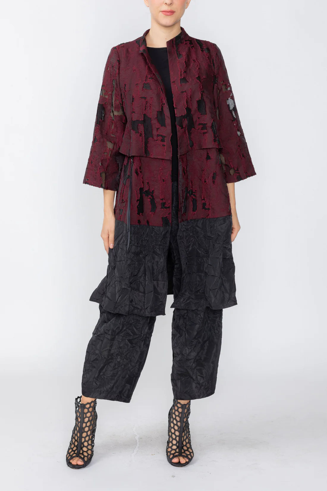 IC COLLECTION Jacket - 7904J - WINE