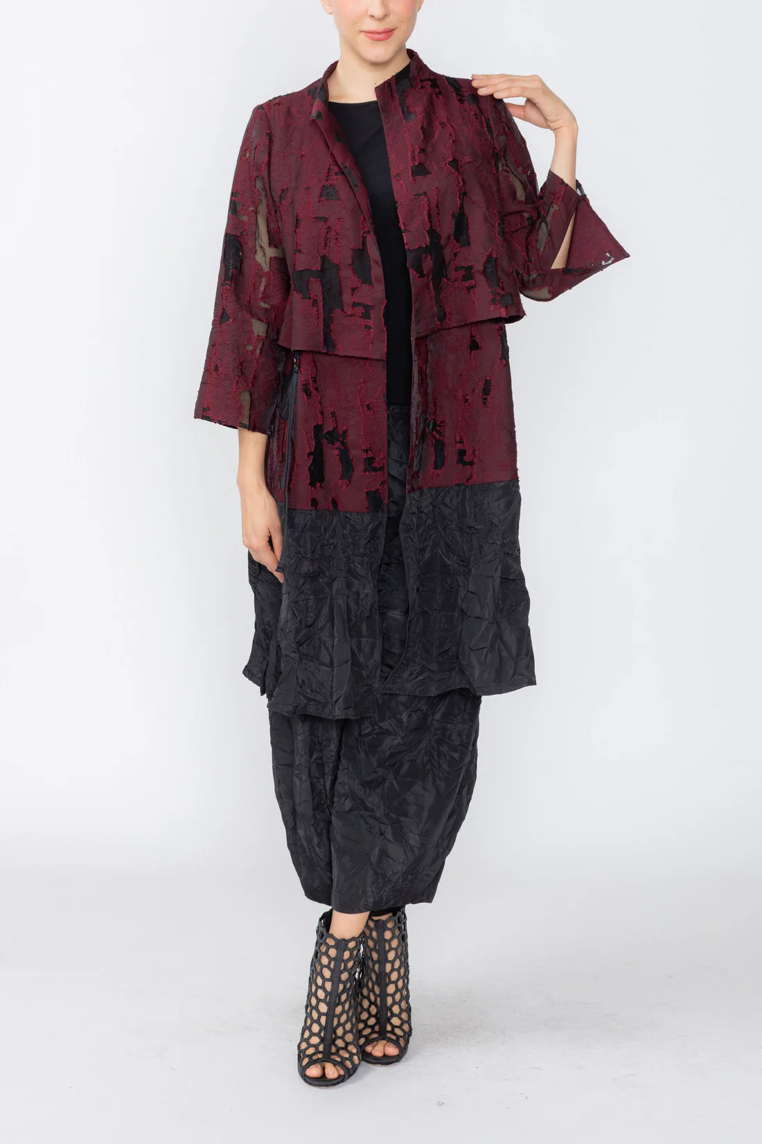 IC COLLECTION Jacket - 7904J - WINE