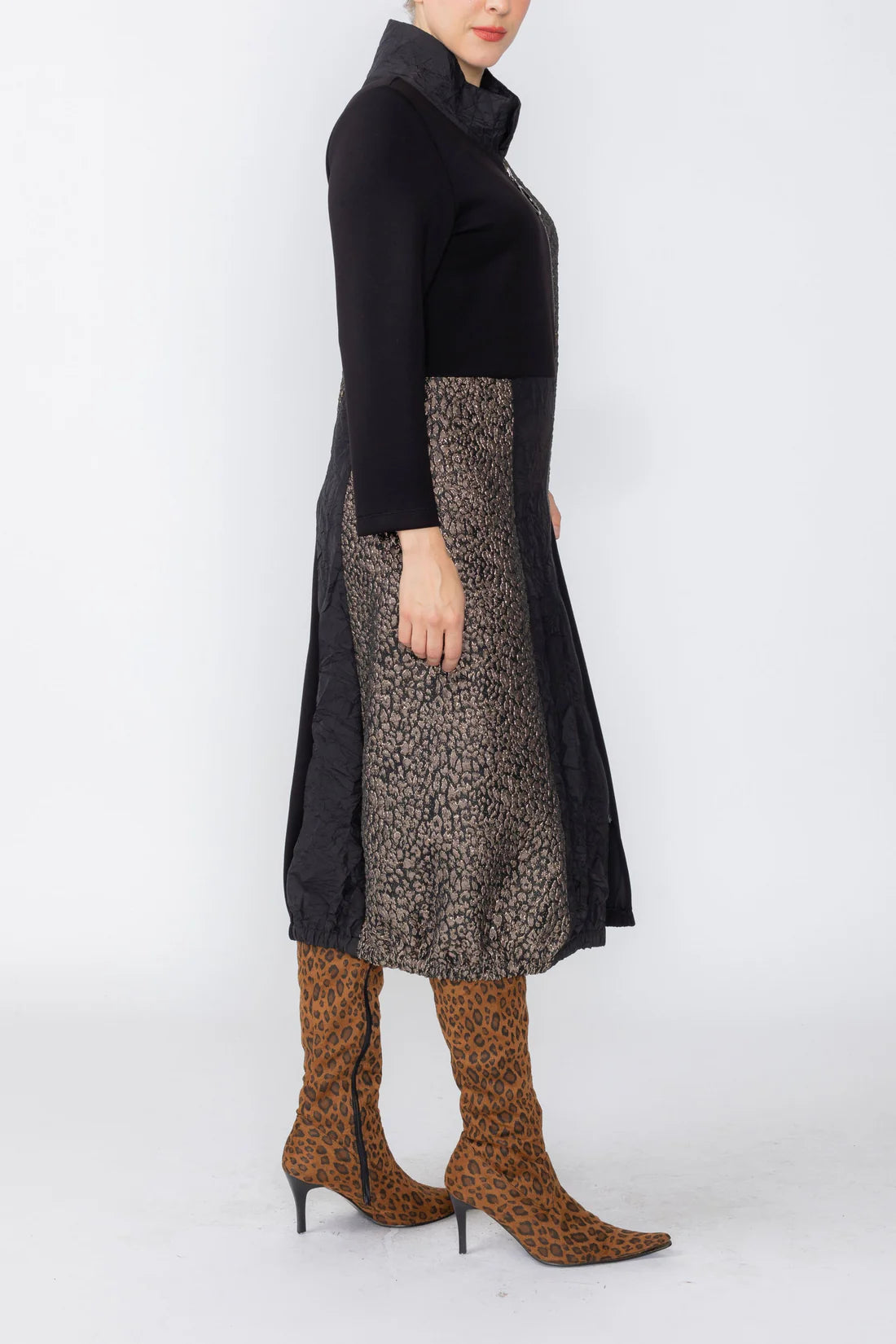 IC COLLECTION Dress - 7915D - TAUPE
