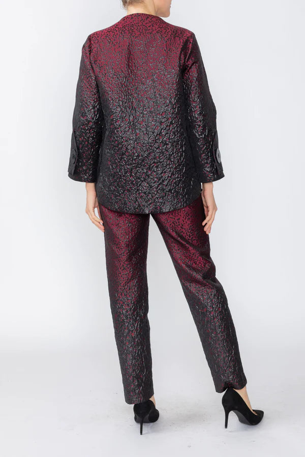 IC COLLECTION Pant - 7943P - WINE