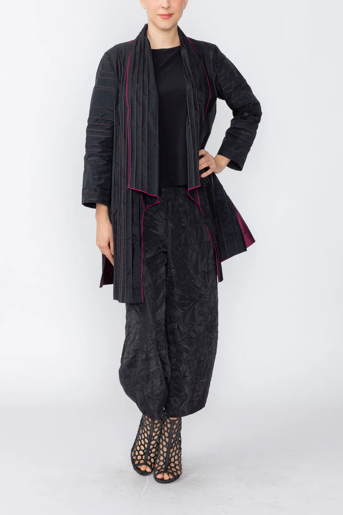IC COLLECTION Jacket - 7938J - BLACK