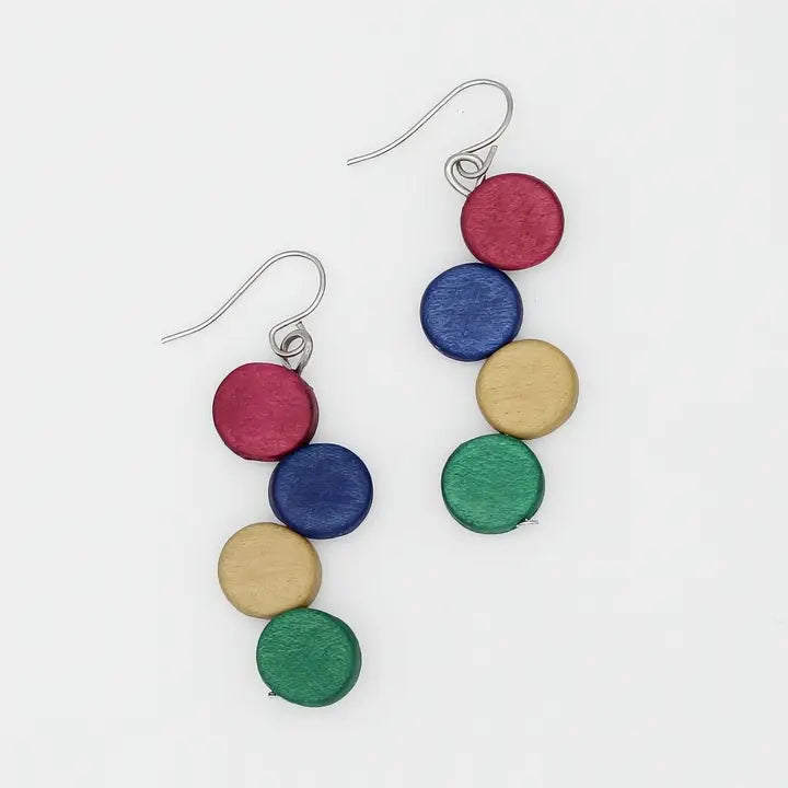 SYLCA Multi Color Eva Dangle Earrings - TG26E01 - MULTI