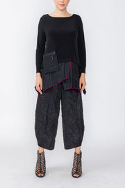 IC COLLECTION Top - 7941T - BLACK