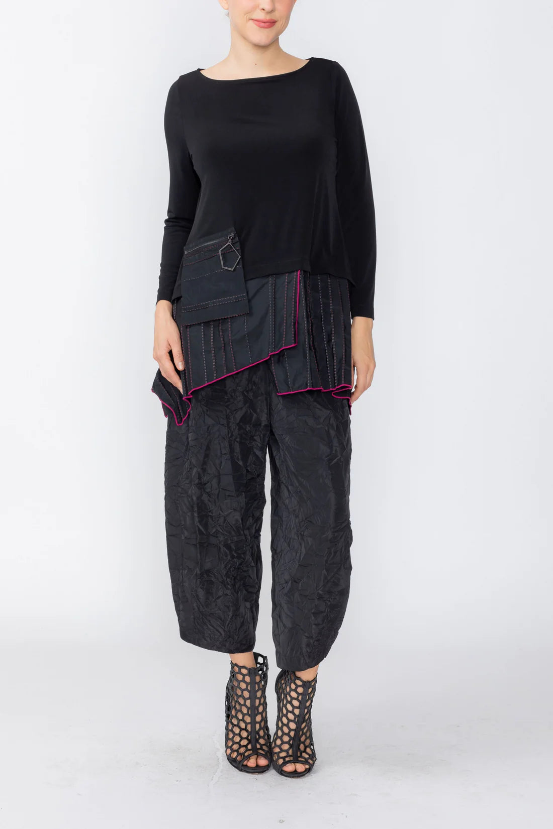 IC COLLECTION Top - 7941T - BLACK