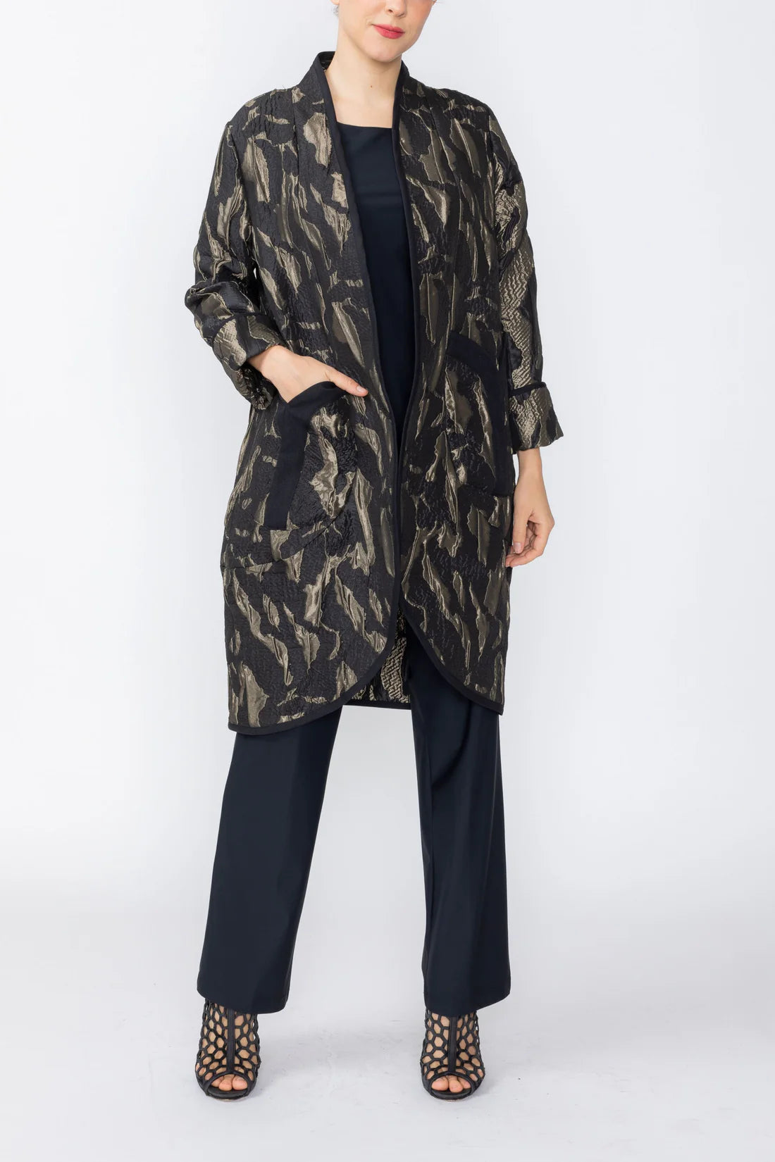 IC COLLECTION Jacket - 7952J - TAUPE