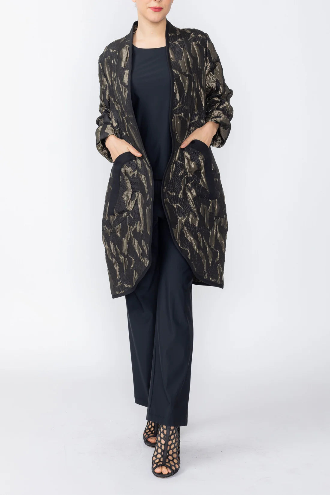 IC COLLECTION Jacket - 7952J - TAUPE
