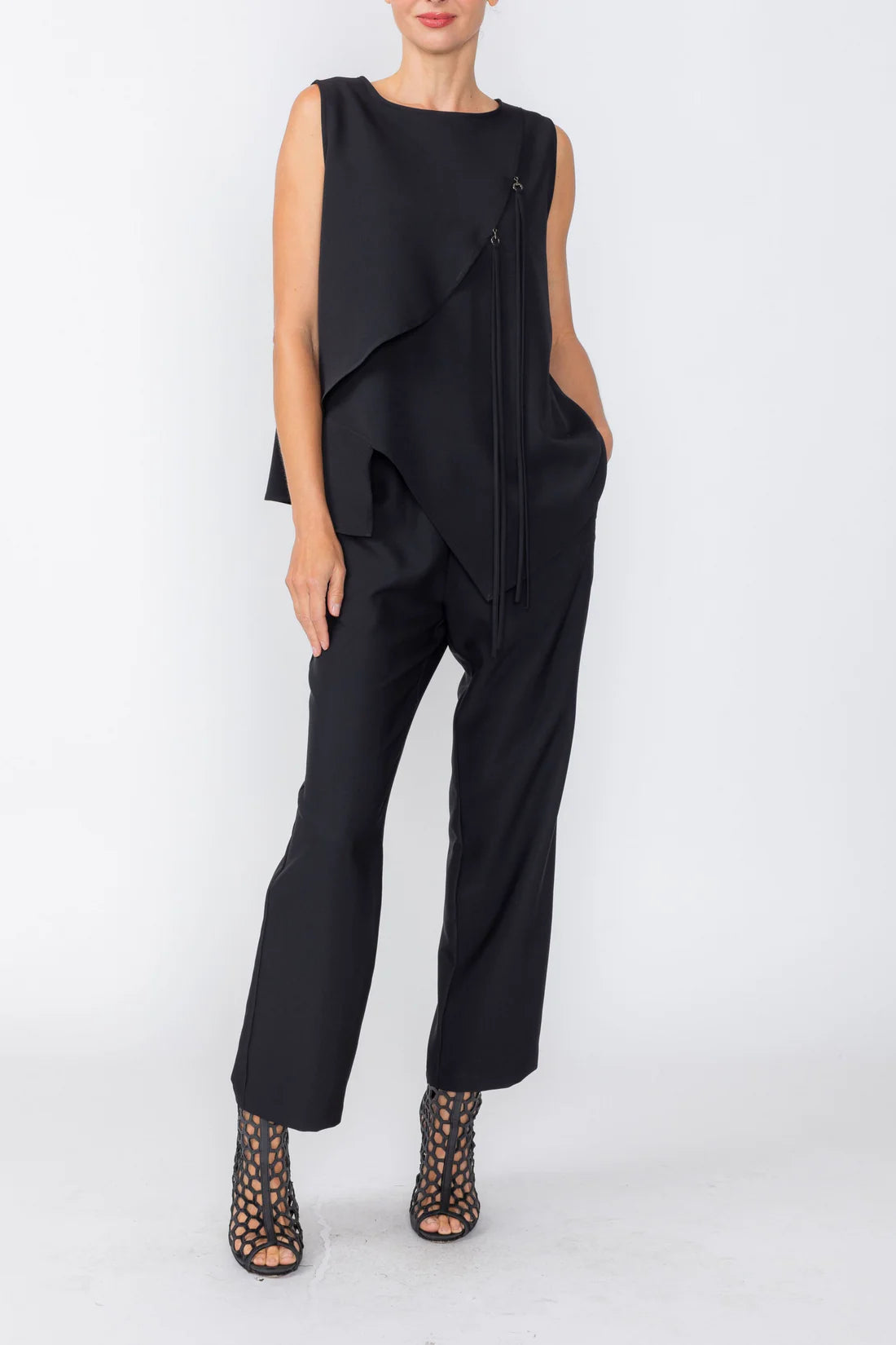 IC COLLECTION Pant - 7942P - BLACK