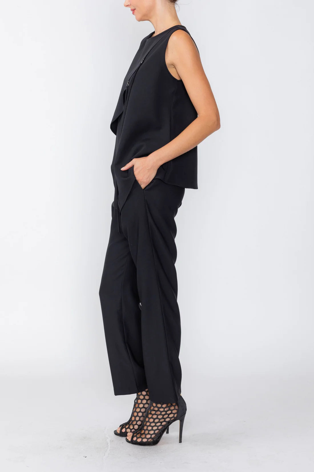 IC COLLECTION Pant - 7942P - BLACK