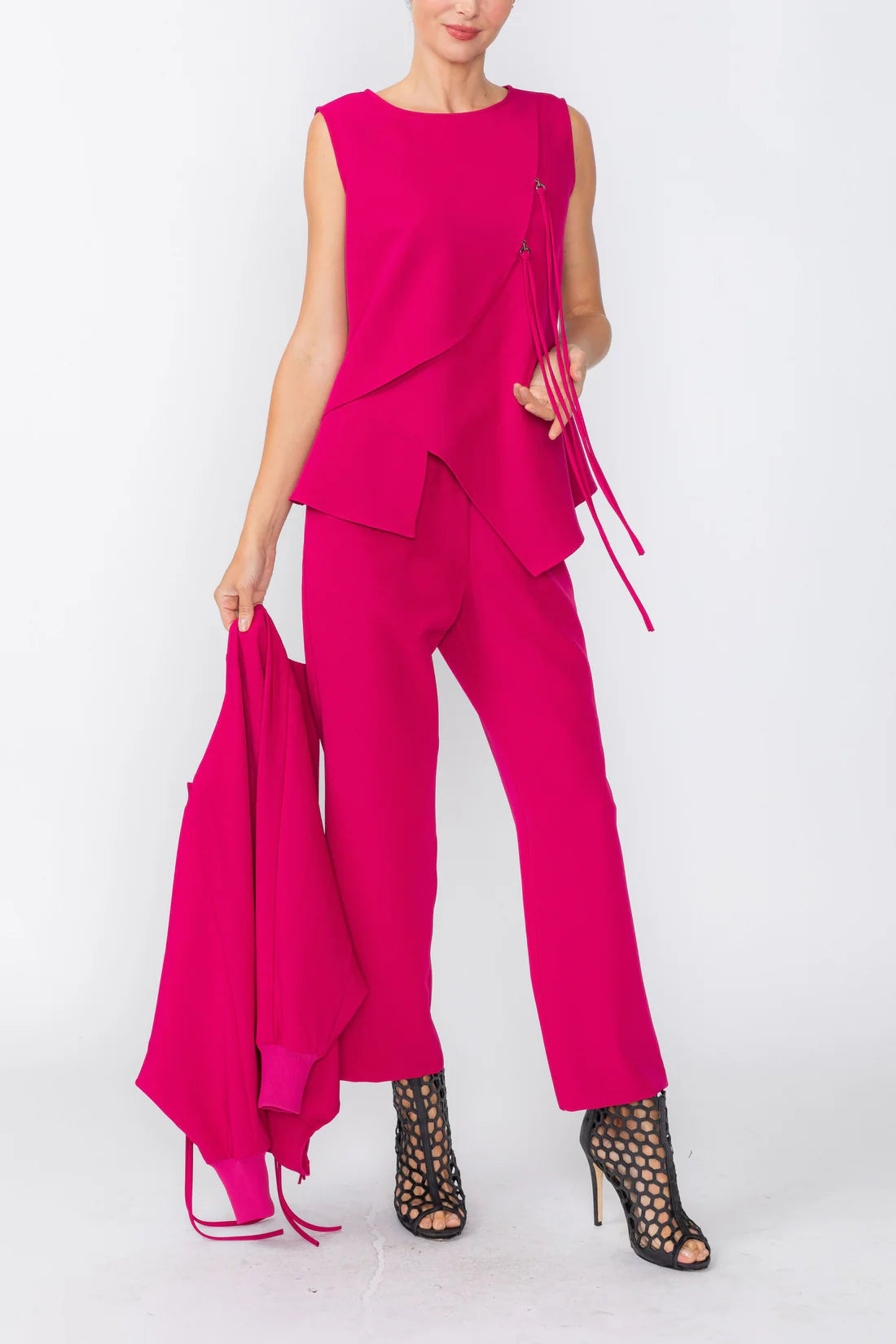IC COLLECTION Pant - 7942P - MAGENTA