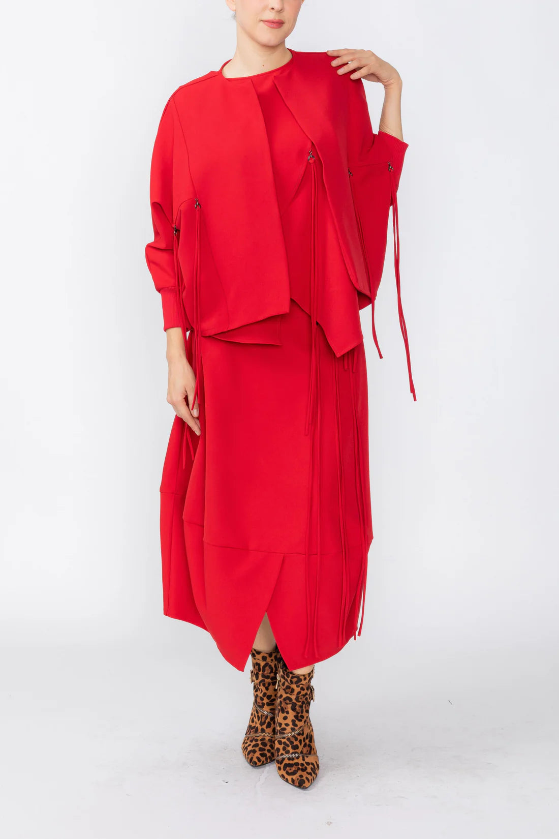 IC COLLECTION Skirt - 7957S - RED