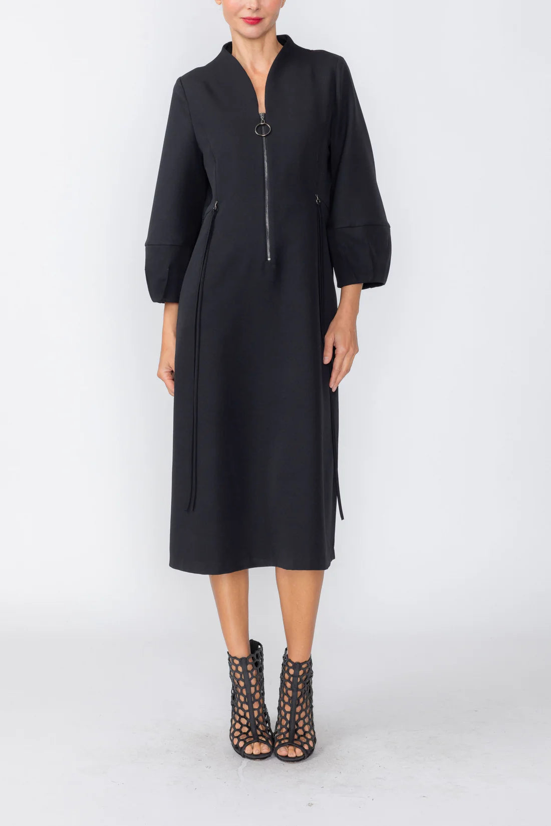 IC COLLECTION Dress - 7965D - BLACK