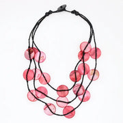 SYLCA Red Dream Bib Necklace - LS26N15 - RED