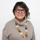 SYLCA Earth Toned Shelby Wood Necklace