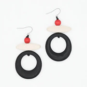 SYLCA Luna Eclipse Earrings - BP26E09 - BLACK