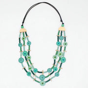SYLCA Turquoise Teagan Triple Necklace