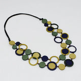 SYLCA Yellow Circle Cut-Out Necklace