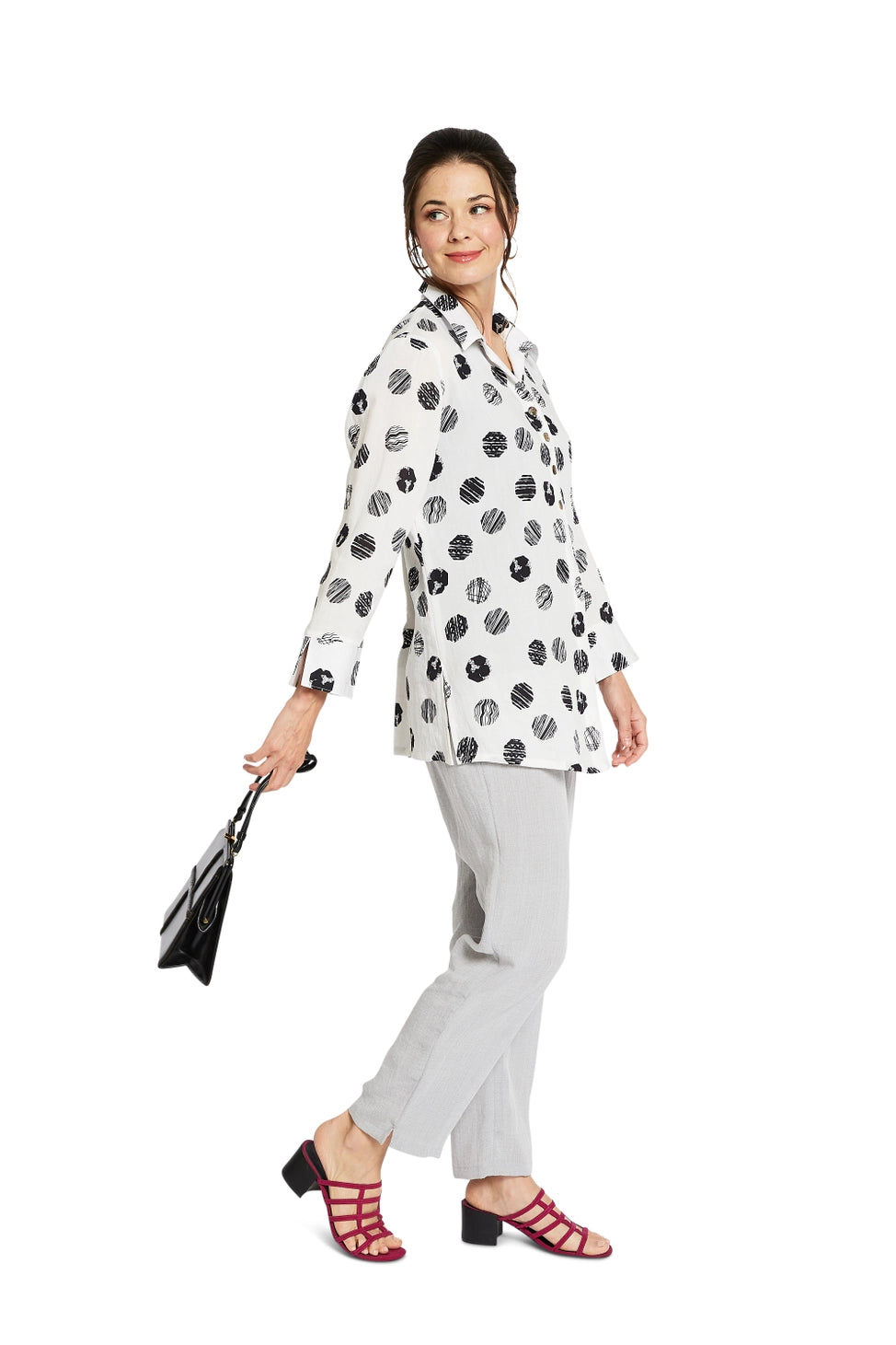 Fridaze AA192 - Elenor Linen Blouse