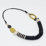 SYLCA Chartreuse Wood Sophie Necklace