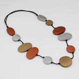 SYLCA Bronze Journi Wood Bead Necklace