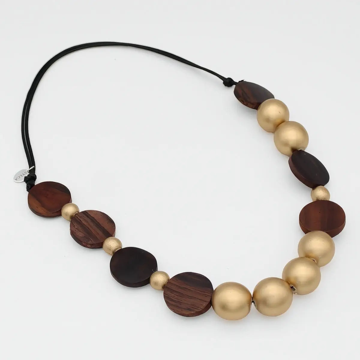 SYLCA Golden Birch Statement Necklace