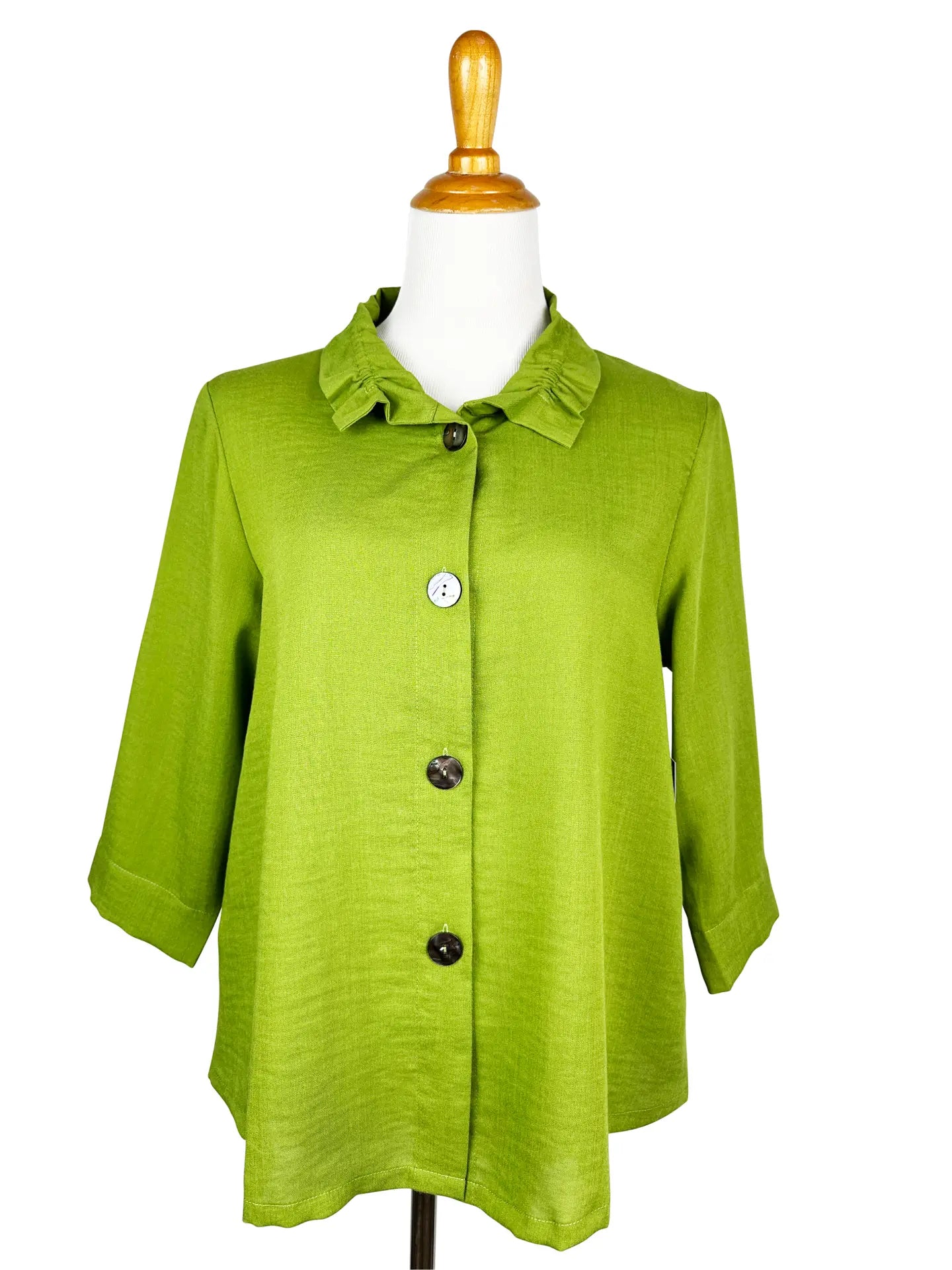 Fridaze AA311 - Flora Linen Jacket w/ Wire Collar