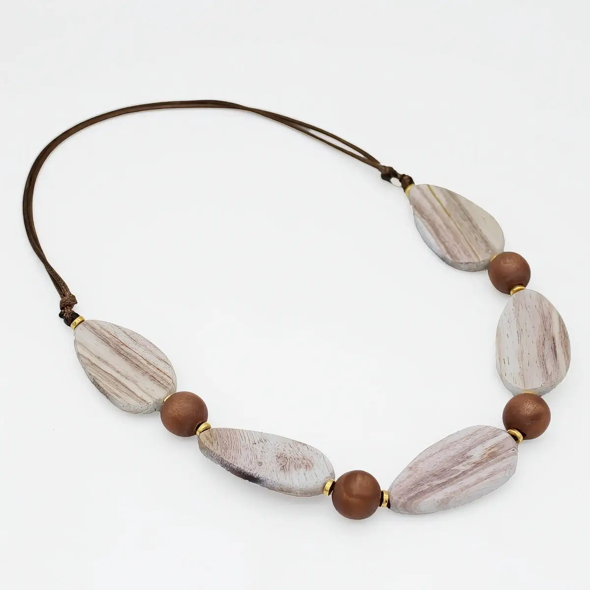 SYLCA Natural Driftwood Statement Necklace - SD25N58 - NATURAL