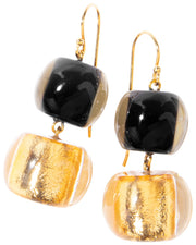ZSISKA Design Radiance 2-Bead Earrings - GOLD